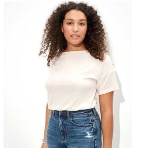 Ae Cinched Off-The-Shoulder T-Shirt
